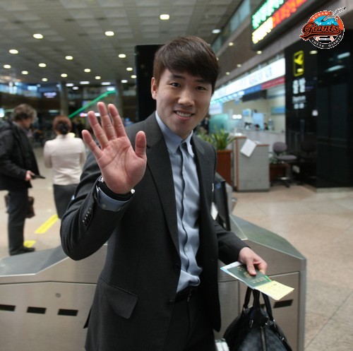 전지훈련 출국 모습